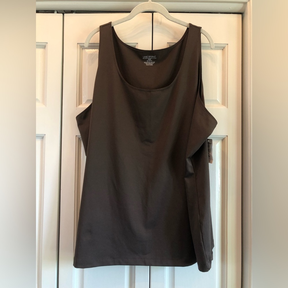 Lane Bryant, NWT, brown polyester tank, 26/28
